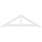 Ekena Millwork Pitch Artisan Architectural Grade PVC Gable Pediment, 72"W x 21"H x 1"P (7/12) GPP072X021X100ART - alternate 4